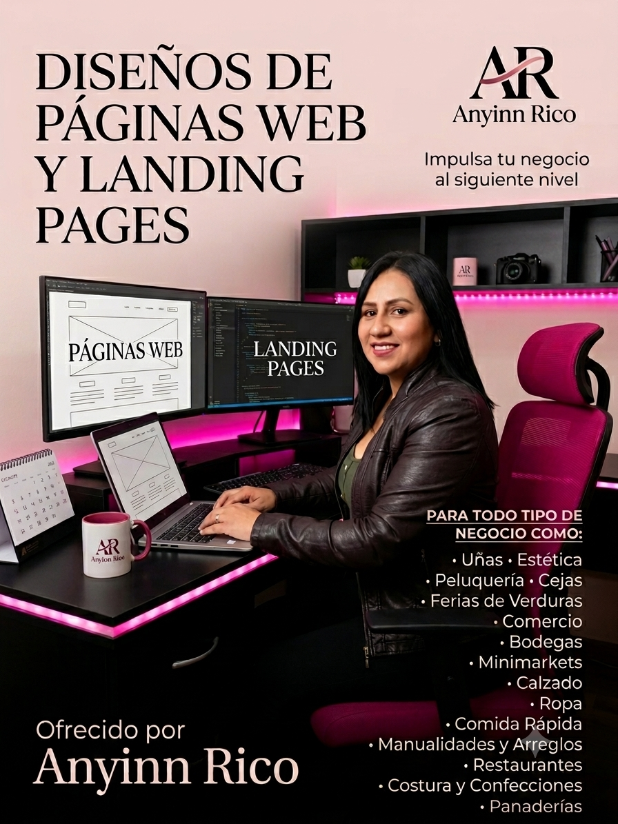 Anyinn Rico - Diseñadora web profesional